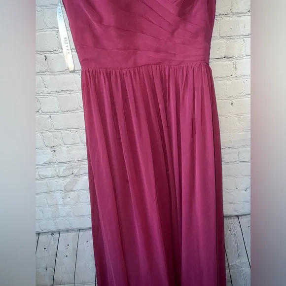 azazie Dark Purple / Pink long polyester formal dress size L - Picture 7 of 15